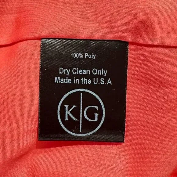 Kimberly Goldson Lesli Clip Dot Long Sleeve Maxi Dress Women's Small Coral NWOT - Picture 12 of 12